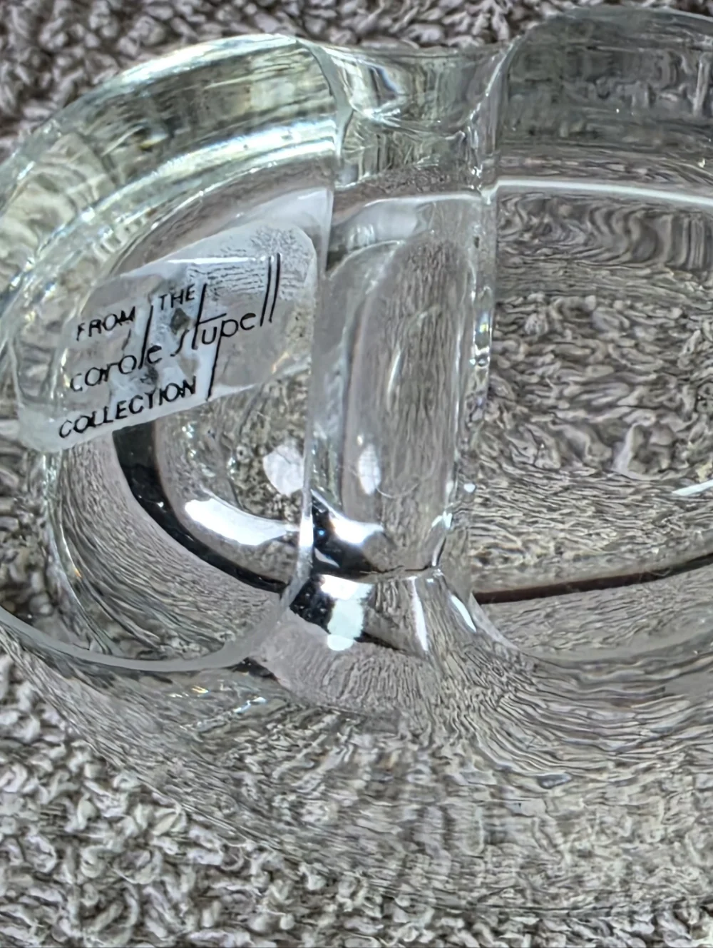 Clear Glass Elephant Decorative Dish - Or Trinket Holder